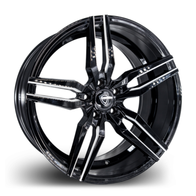M3216 Marquee Wheel Black Polish Side